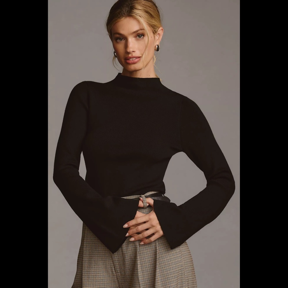 NWT Anthropologie The Arlowe Bell-Sleeve Sweater by Maeve